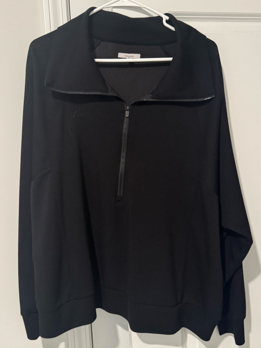 Black Half-Zip Sweater